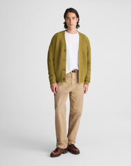 Boucl&eacute; Cardigan GREEN OCHRE