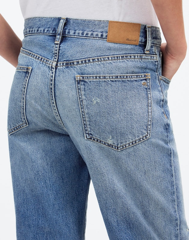Madewell x Kaihara Denim Dean Easy Straight Jean in Greenburg Wash GREENBURGH WASH