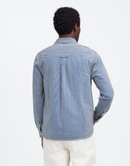 Indigo-Dyed Shirt in Engineer Stripe KERRVILLE WASH