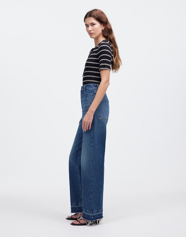The Emmett Wide-Leg Jean in Archbald Wash: Patch Pocket Edition ARCHBALD WASH