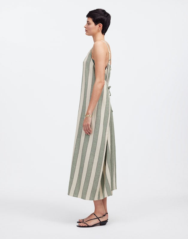 Zulu &amp; Zephyr Eucalyptus Stripe Organic Cotton Dress EUCALYPTUS STRIPE