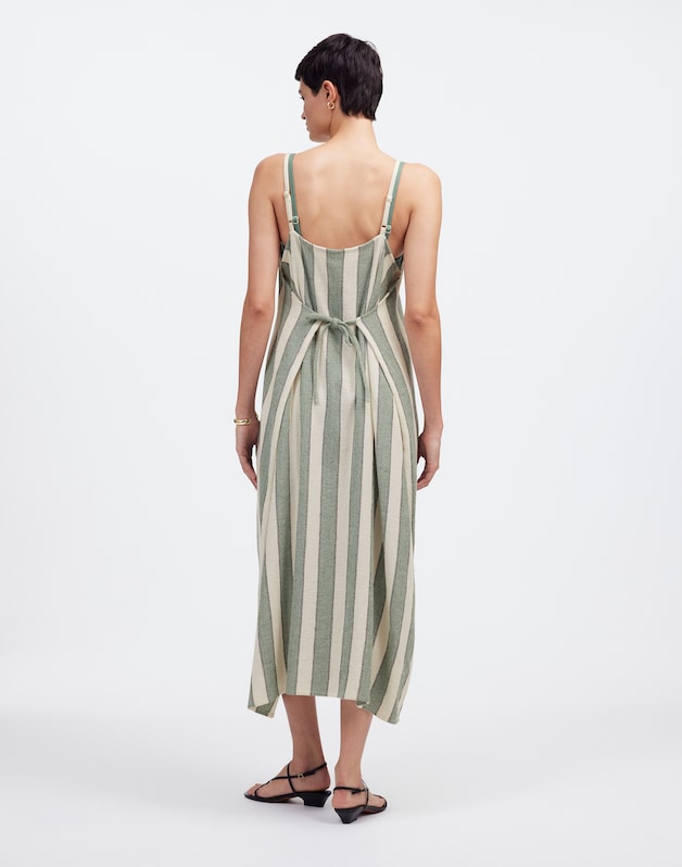 Zulu &amp; Zephyr Eucalyptus Stripe Organic Cotton Dress EUCALYPTUS STRIPE