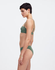 Zulu &amp; Zephyr Eucalyptus Textured Bikini Bottom EUCALYPTUS