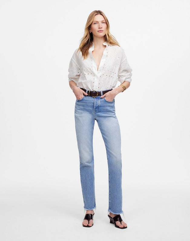 The Petite '90s Straight Jean in Hallstead Wash HALLSTEAD WASH