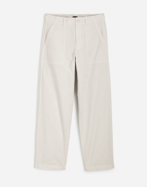 Fatigue Pants in Garment-Dyed Cotton Twill VINTAGE IVORY