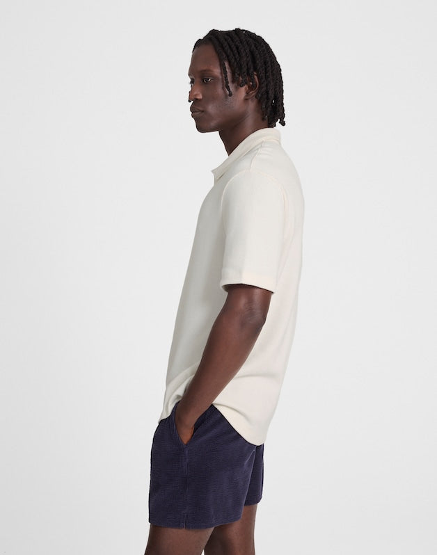 Quarter-Zip Pique Polo Shirt LIGHTHOUSE
