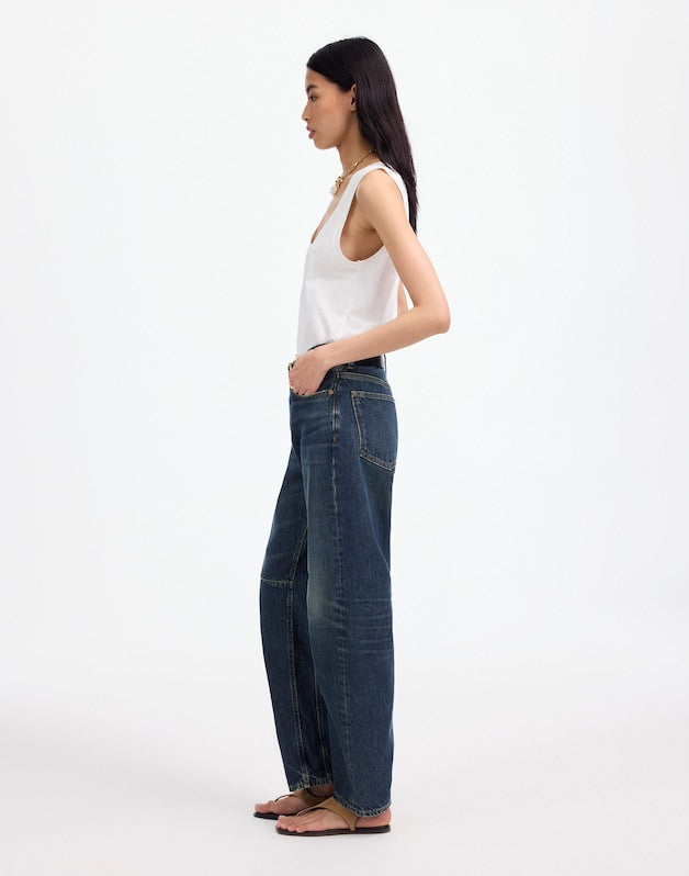 The Tall Darted Barrel-Leg Jean in Danver Wash DANVER WASH