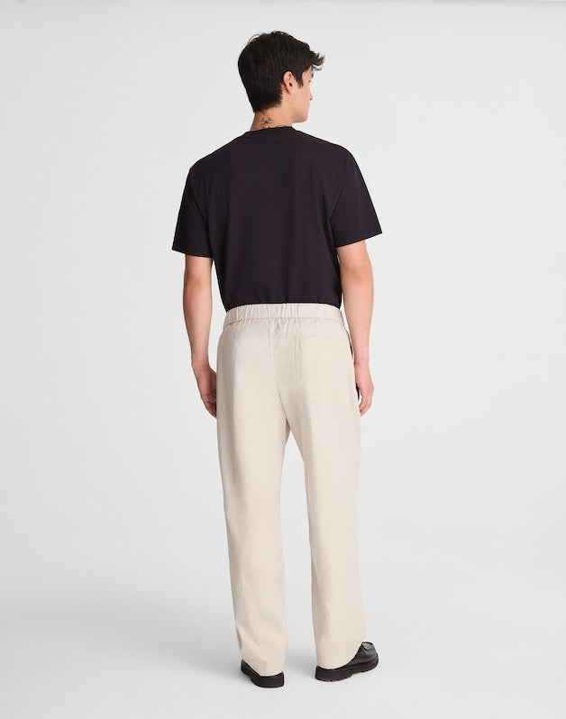 Pleated Poplin Pull-On Pant FORM GREY