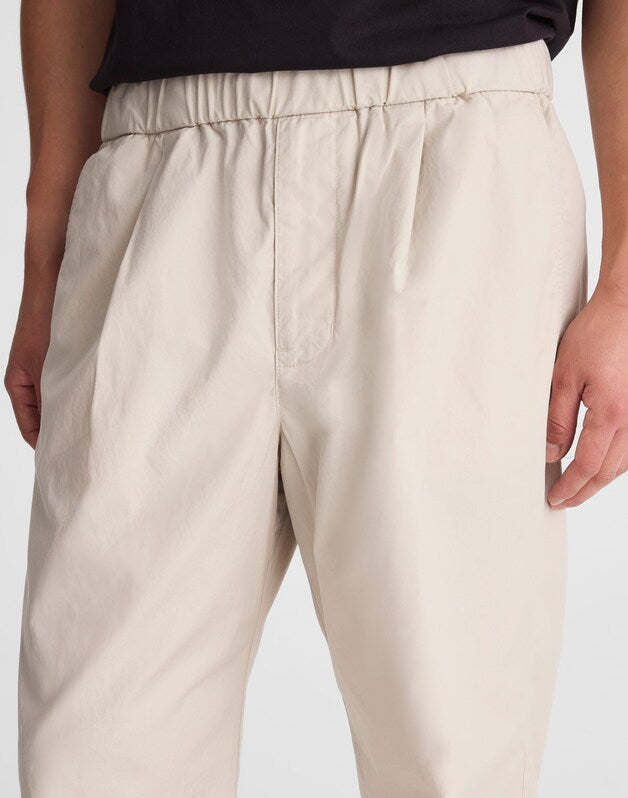 Pleated Poplin Pull-On Pant FORM GREY