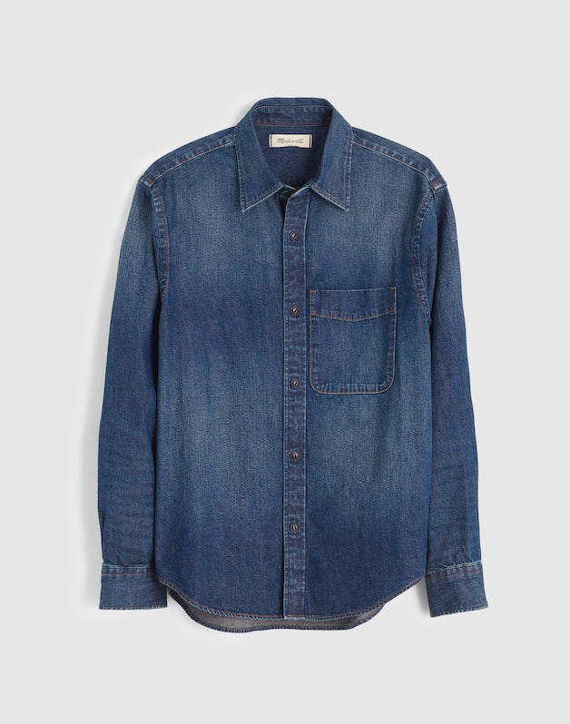 Denim Button-Up Shirt in Chambers Wash CHAMBERS WASH