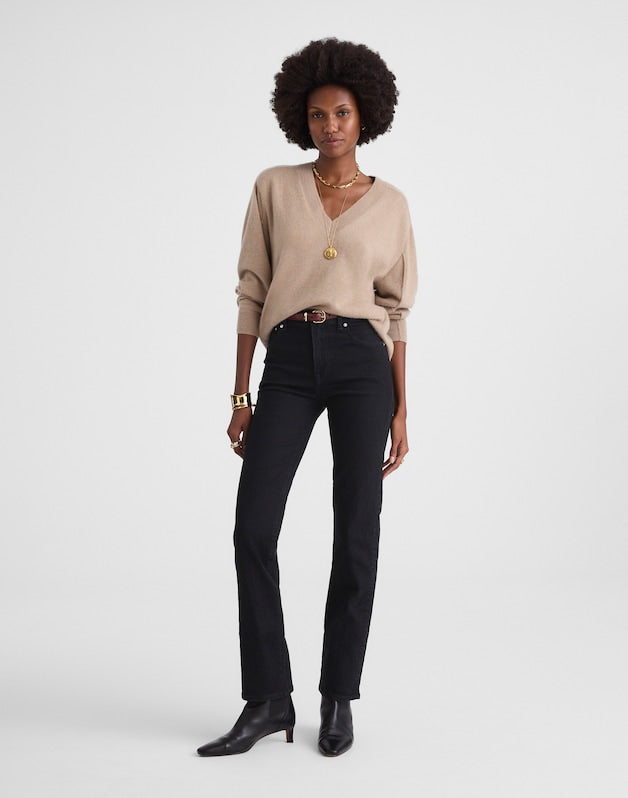 The Tall Longline Straight Jean BLACK FROST