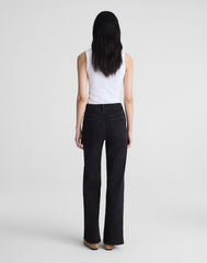 The Wide-Leg Jean in Super Stretch Denim BLACK FROST