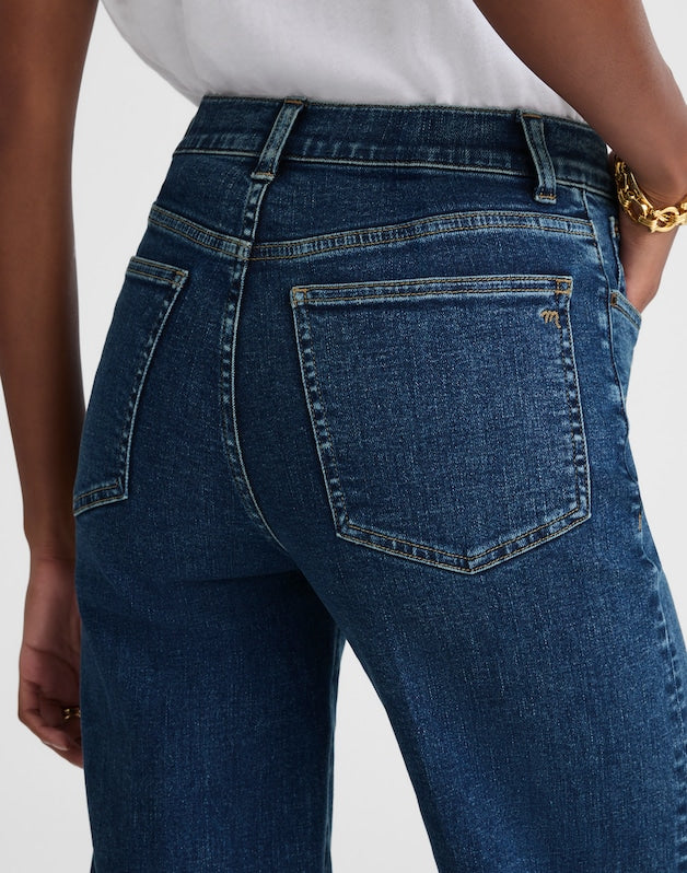 The Petite Wide-Leg Jean in Super Stretch Denim PATTSON WASH