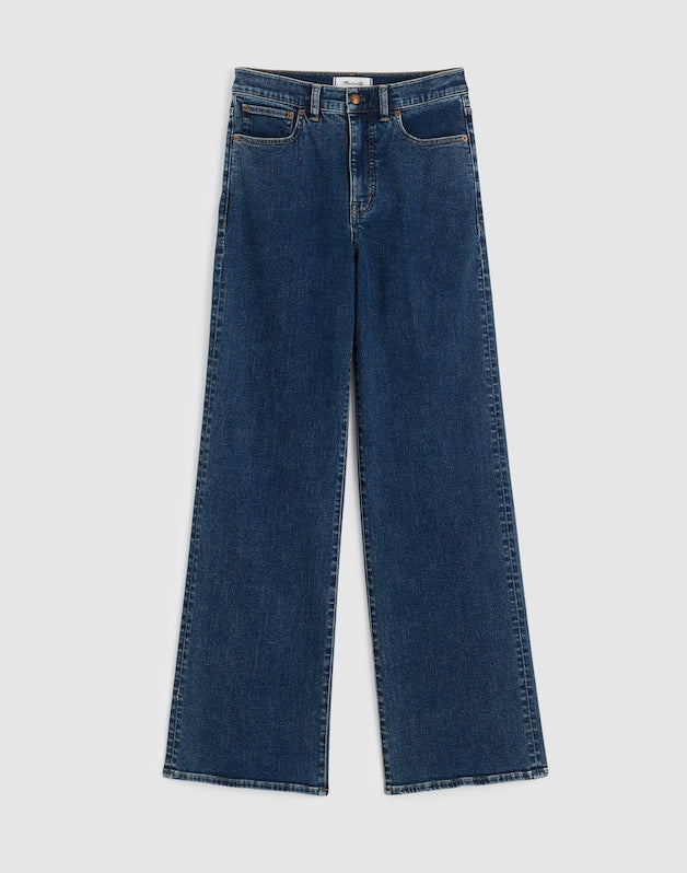 The Petite Wide-Leg Jean in Super Stretch Denim PATTSON WASH