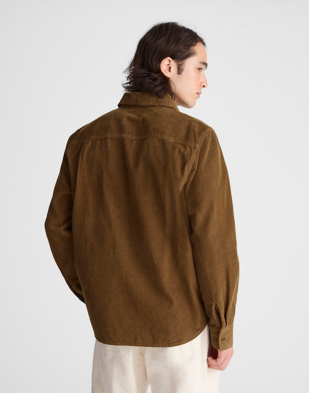Corduroy Work Shirt WOODLAND BROWN