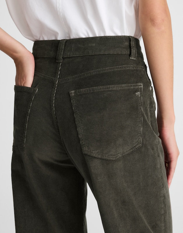 The Balloon Pant in Corduroy GRAPHITE GREEN