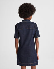 Denim Popover Mini Dress RINSE WASH