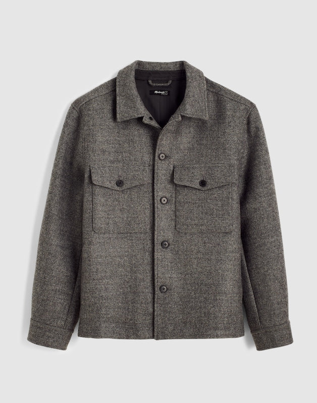 Shirt-Jacket in Italian Wool HTHR GREY