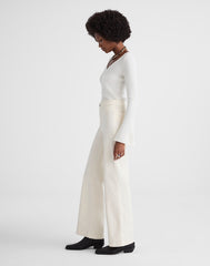 The Wide-Leg Pant in Corduroy VINTAGE IVORY
