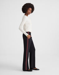 Petite Pull-On Bootcut Track Pant JET BLACK