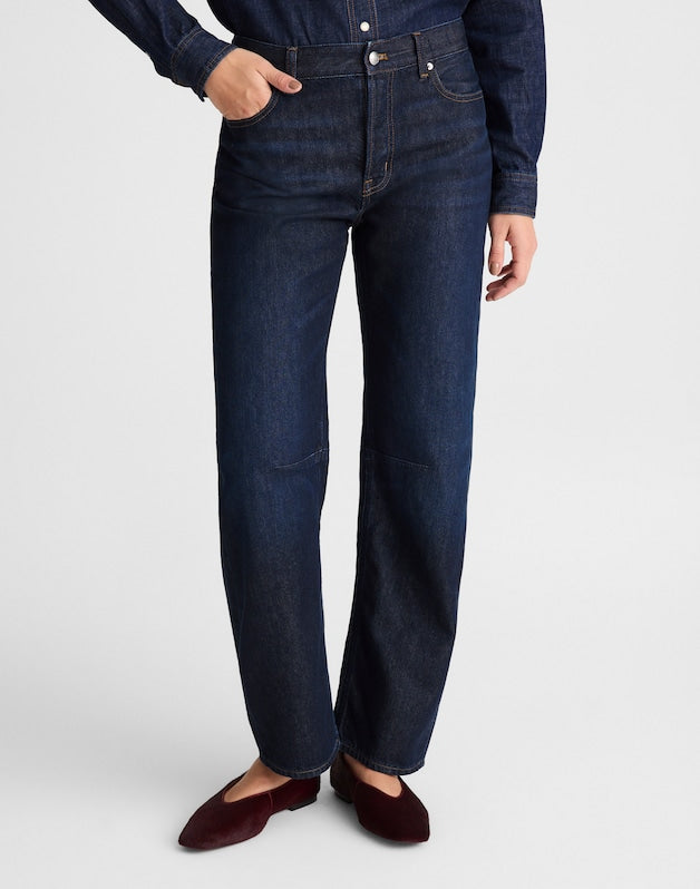 The Tall Darted Barrel-Leg Jean in SoftDrape FOUNDRY WASH