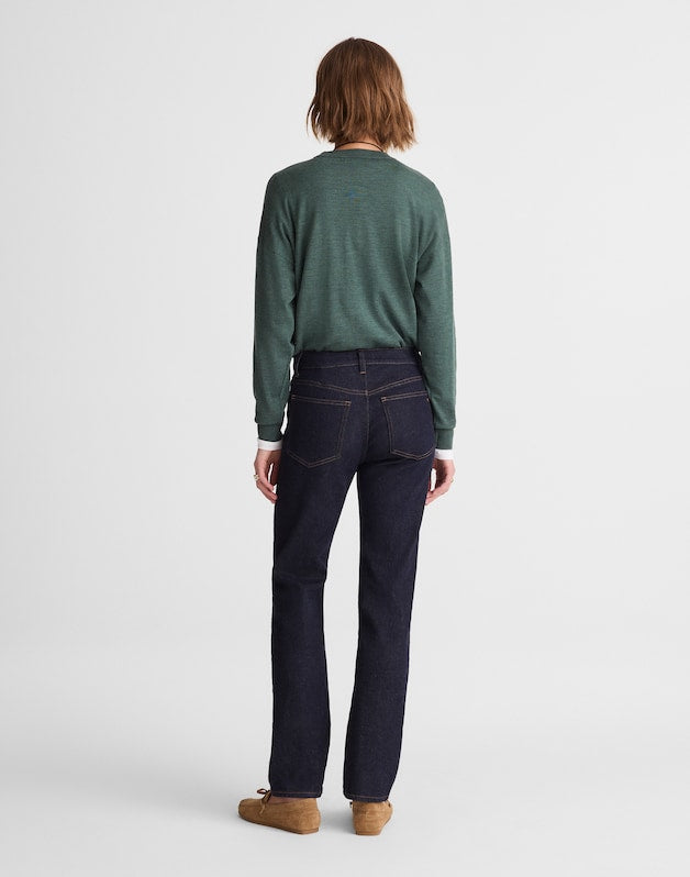 The Tall Jules Slim-Straight Jean in Rinse Wash RINSE WASH