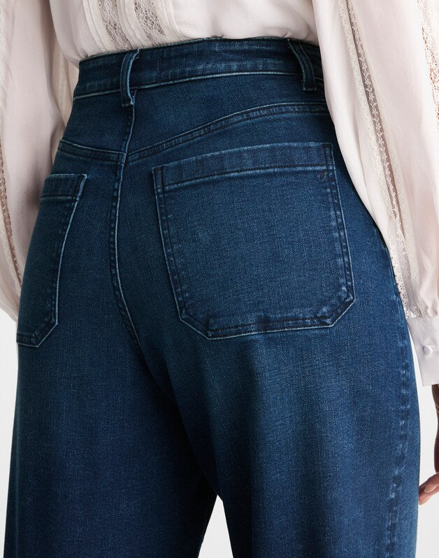 The Petite Curvy Emmett Wide-Leg Jean NIGHTHAWK WASH