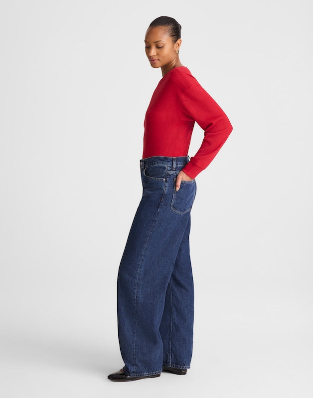Curvy Low-Slung Baggy Jeans in McKinney Wash MCKINNEY WASH