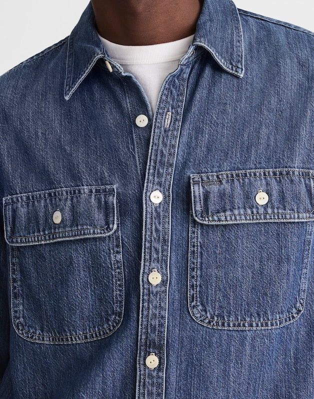 Denim Button-Up Shirt BENFIELD WASH