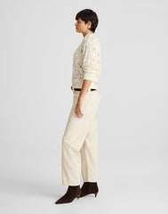 The Petite Darted Barrel-Leg Utility Pant in Corduroy VINTAGE CANVAS