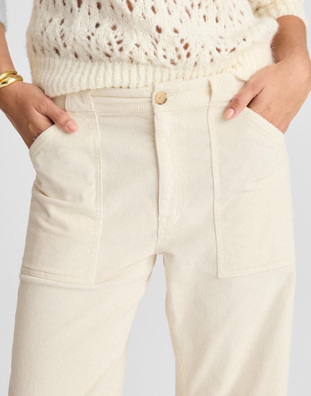 The Tall Darted Barrel-Leg Utility Pant in Corduroy VINTAGE CANVAS