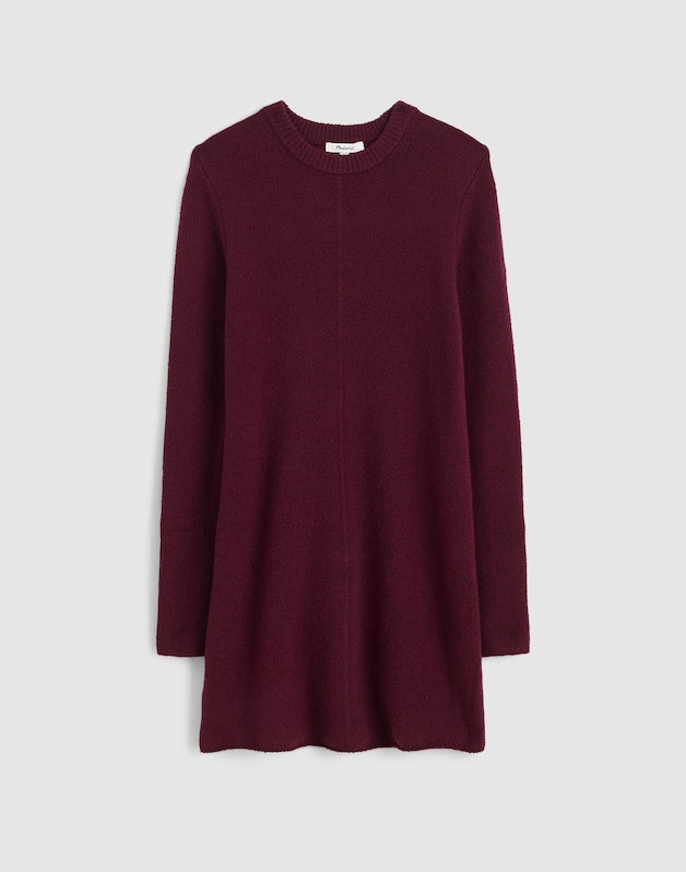 Sweater Mini Dress DARK POMEGRANATE