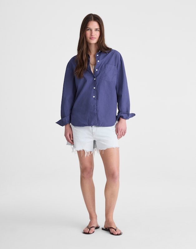 The Easy Shirt in Poplin PETROL NAVY