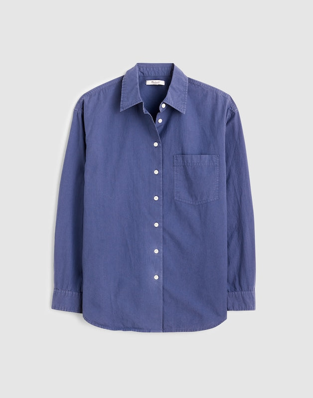 The Easy Shirt in Poplin PETROL NAVY
