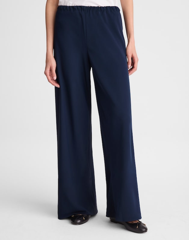 Pull-On Pants in Crepe CLASSIC NAVY