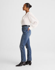 The Curvy Pencil Jean in Super Stretch Denim CONCHO WASH