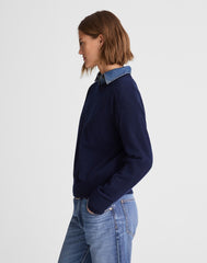 Crewneck Sweater in Cashmere DARK COSMOS