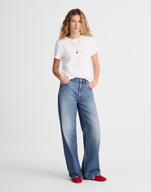 Petite Low-Slung Baggy Jeans in Airy Denim PICKETT WASH