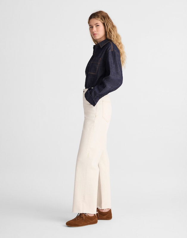 The Tall Perfect Vintage Wide-Leg Crop Jean in Vintage Canvas VINTAGE CANVAS