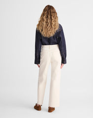 The Tall Perfect Vintage Wide-Leg Crop Jean in Vintage Canvas VINTAGE CANVAS