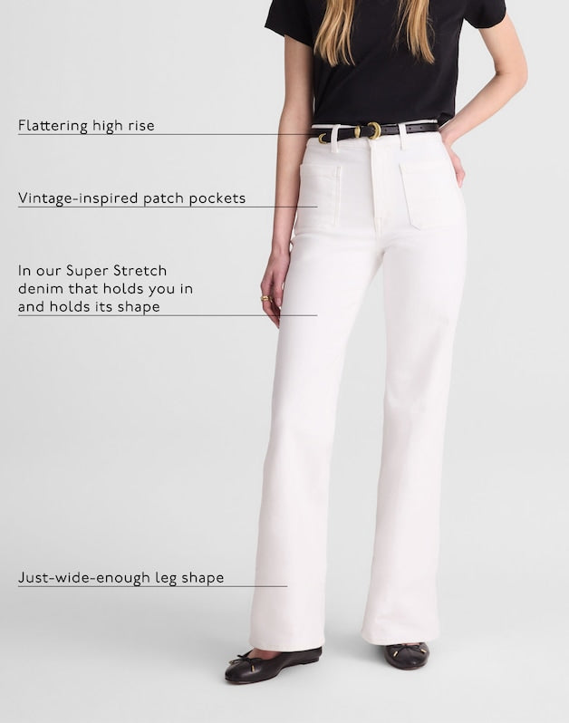 The Tall Emmy Wide-Leg Jean in Tile White TILE WHITE