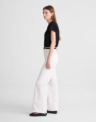 The Short Emmy Wide-Leg Jean in Tile White TILE WHITE