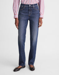 The Short Longline Straight Jean MIDNIGHT WATERS WASH
