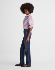 The Tall Longline Straight Jean MIDNIGHT WATERS WASH