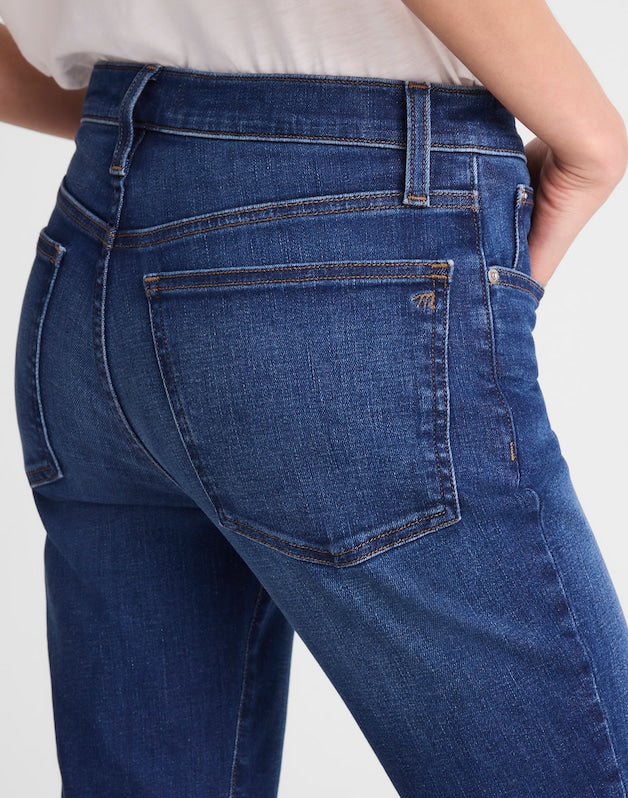 The Flare Crop Jean in Super Stretch Denim OSGOODE WASH