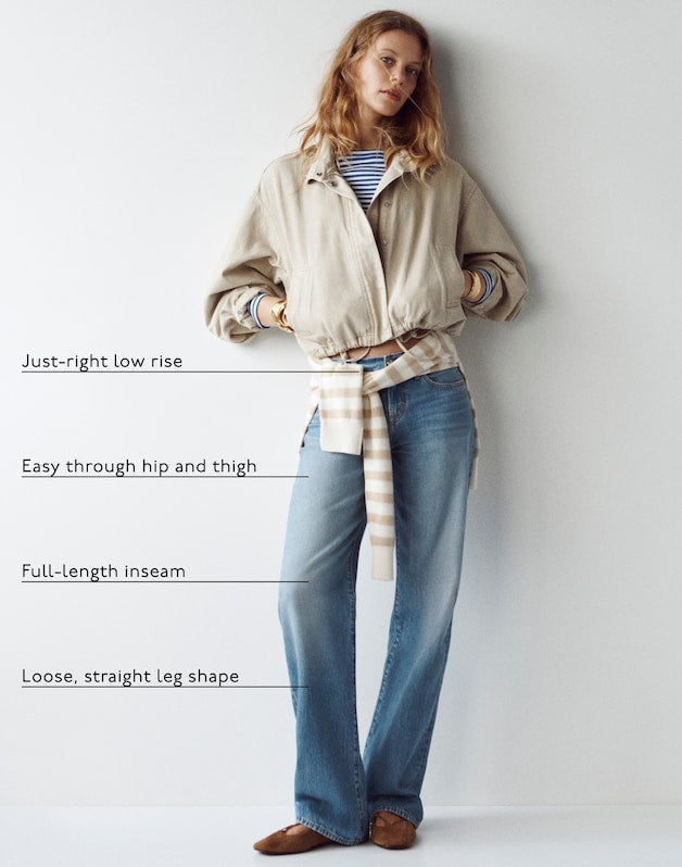 The Short Low-Rise Loose Jean in Midvale Wash MIDVALE WASH