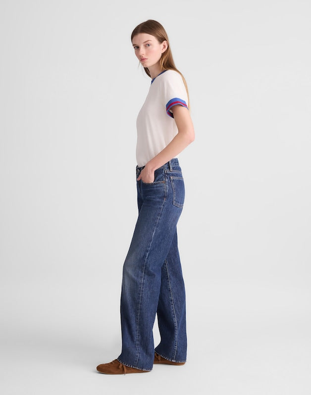 The Low-Rise Loose Jean in Midnight Waters MIDNIGHT WATERS WASH