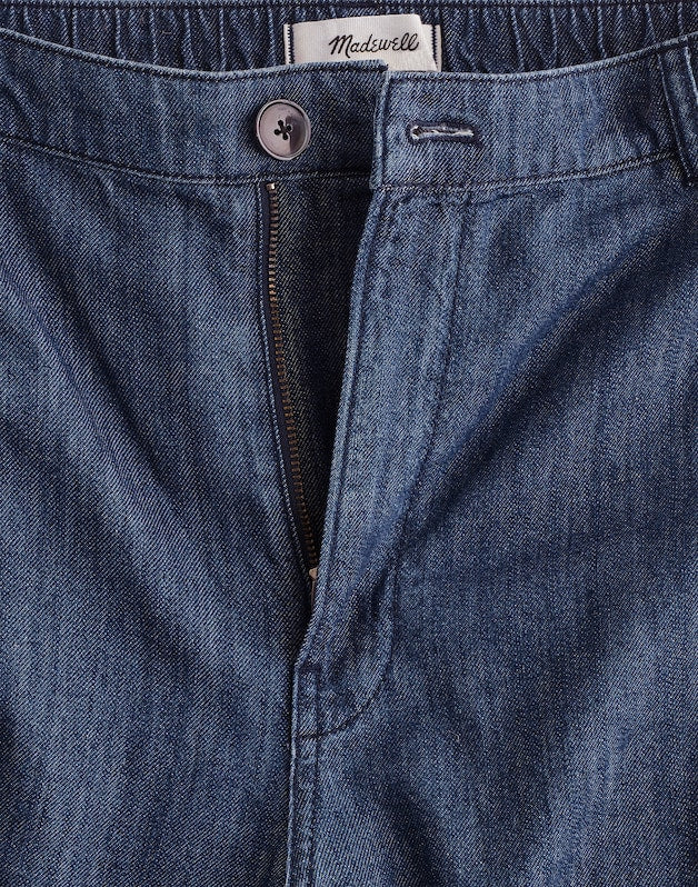 The Short Zoe Relaxed Straight Denim Pant LIGHT RINSE