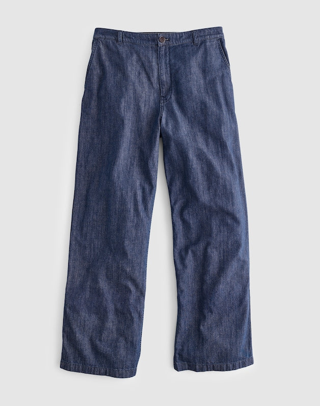The Short Zoe Relaxed Straight Denim Pant LIGHT RINSE