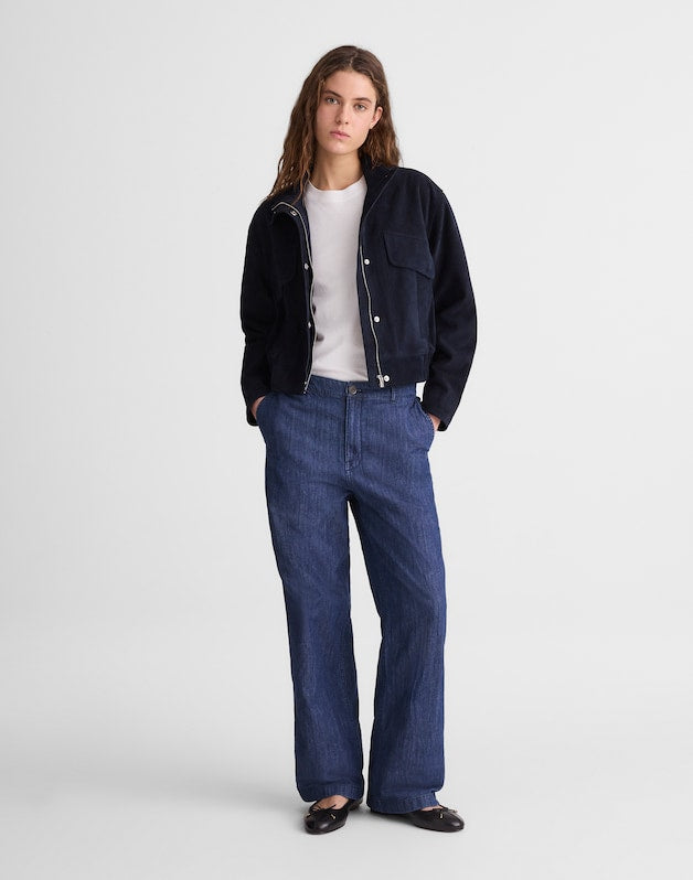The Short Zoe Relaxed Straight Denim Pant LIGHT RINSE